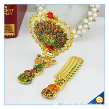 Peocack Design High Quality Hollywood Makeup Mirror Single Side and Cosmetic Type Makeup mirror of Vintage Style